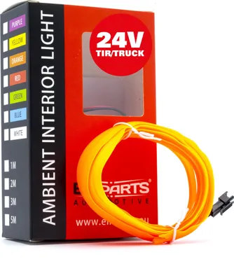 Obrázek produktu pro LED světlovod pro automobily, okolní osvětlení, 24 V, oranžový, 2 metry