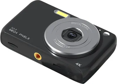 Zdjęcie produktu dla aparat cyfrowy 4K, cyfrowa kamera wideo, 50 MP, zdjęcia, ekran 2,88 cala, 16-krotny zoom cyfrowy, AF, autofokus, anti-shake, wbudowana lampa błyskowa, akumulator, filtr upiększający, prezent na urodziny i święta