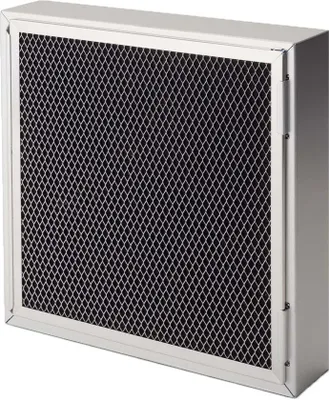 A single air filter unit is shown from a slightly angled front view.