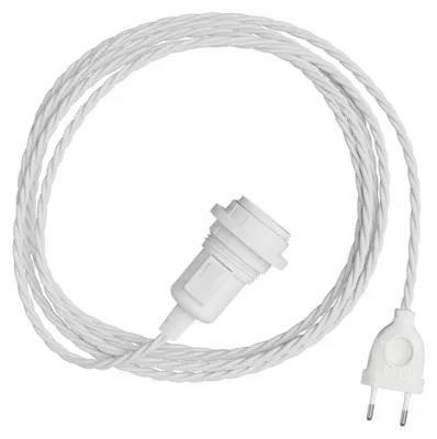 Produktbild von Creative Cables – Geflochtene Kabel für Lampenschirme – Stehlampe mit geflochtenem Textilkabel