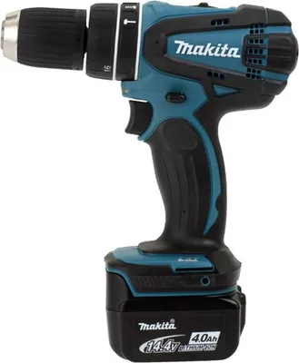 Zdjęcie produktu dla Makita DHP446RMJ, Wiertarka pistoletowa, Zamek centralny, Czarny, Niebieski, 1,3 cm, 3,8 cm, 1,3 cm