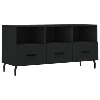 Produktbild von vidaXL TV-Schrank Schwarz 102x36x50 cm Holzwerkstoff