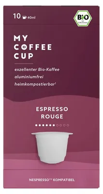 Produktbild von My Coffee Cup - Espresso Rouge – 10 Kapseln