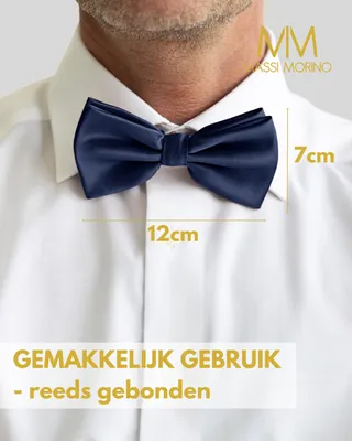 Imagen del producto de Corbata para hombre, azul oscuro, tejida, ajustable, ideal para traje