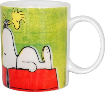 Produktbild von Logoshirt® Peanuts - Snoopy & Woodstock - Authentic Peanuts I Tasse - Kaffeebecher, 300 ml I in farbiger Geschenkverpackung I Lizenziertes Original Design