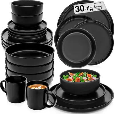 Produktbild von SÄNGER Steingut Geschirrset Madeira, Kombiservice 30 teilig für 6 Personen