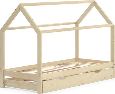 Immagine prodotto di Letto da casa Vitalispa Wiki Legno 90x200 cm con letto per ospiti, Model 37549