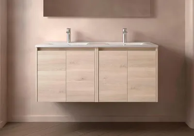 Produktbild von Noja Unterschrank 1200 4 Türen + Waschbecken Nature