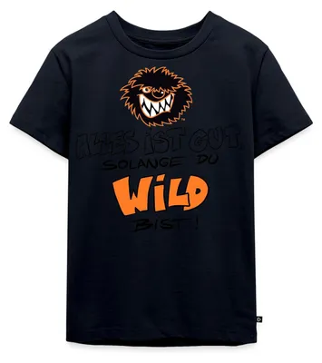 Produktbild von Spreadshirt Die Wilden Kerle Wild Spruch mit Logo Kinder Premium T-Shirt, 134/140 (8 Jahre), Navy
