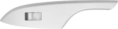 Imagen del producto de Panel decorativo para el interruptor de la ventanilla, cubierta de cristal para el reposabrazos en color plateado, para Corolla de 2007 a 2013, lado izquierdo trasero