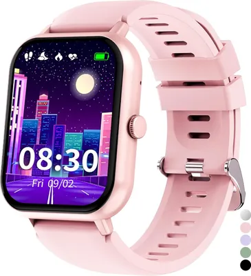 Produktbild von Smartwatch Kinder Jungen Mädchen Kinderuhr Herzfrequenz Schlaf Schrittzähler Wecker Sport Spiel IP68 Wasserdicht Fitness Tracker Fitnessuhr Kinder Uhr