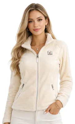 Imagen del producto de Geographical Norway. Chaqueta de forro polar para mujer, modelo TICARINA, color blanco, talla 2XL (código: WZ8084F/GN-OFF WHITE)