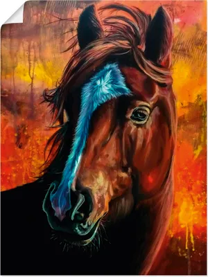 Produktbild von ARTland Poster Pferd in Feuer Größe: 45x60 cm