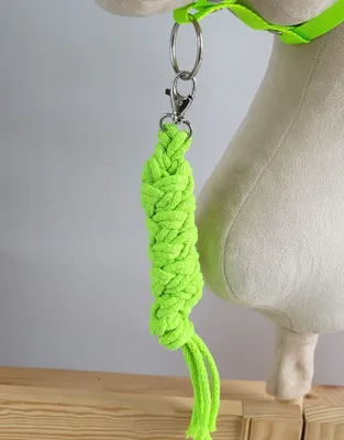 Produktbild von Strickleine für Hobbypferd - neongrün