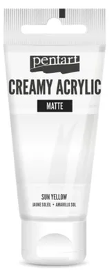 Produktbild von PENTART cremige Acrylfarbe, matt, 60 ml, WEISS