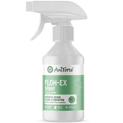 Produktbild von AniForte Flohspray für Hunde & Katzen 250 ml - Floh-Ex Spray zur Abwehr gegen Flöhe, Flohmittel bei Parasiten & Flohbefall, Antiflohmittel