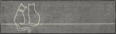 Schmutzfangmatte 35x120 cm, rechteckig, grau, waschbar