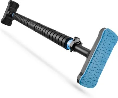 Image de Barre de traction pour porte - Entraînement de force - Installation sans perçage - 70-100 cm - Noir et bleu