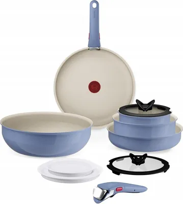 Image de Tefal Ingenio Serenity, lot de 11 pièces, compatible induction, acier inoxydable, L829SB04