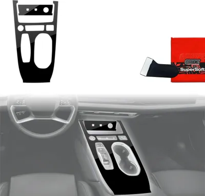 Obrázek produktu pro Ochranné fólie 2 v 1 pro středovou konzoli – Audi A6 C9 (2025–2026) Černá lesklá Grizz Protector