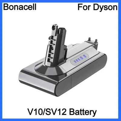 Produktbild von Ersatzakku für Dyson V6/V7/V8/V10 Staubsauger, 21,6 V 6000 mAh, pink, wiederaufladbar