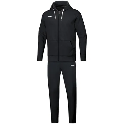 Produktbild von JAKO Unisex Jogginganzug Base mit Kapuze, Farbe:schwarz, Größe:XL