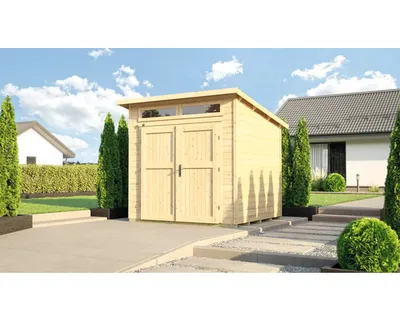 Produktbild von weka Gartenhaus Limmen 264, 21 mm, Doppeltür - B x T x H - 263.00 x 249.00 x 239.00 - Naturbelassen