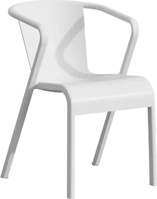 Image de Fauteuil de terrasse en POLYPROPYLENE Blanc pour Exterieur