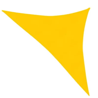 Image de Voile d'ombrage 160 g/m² jaune 4x4x5,8 m HDPE