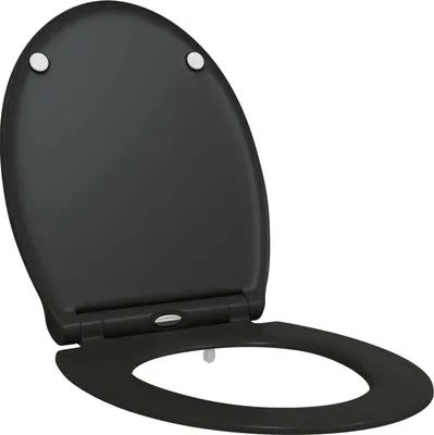 Obrázek produktu pro Toaletní prkno Černá 47 x 37,5 x 3,8 cm Duroplast