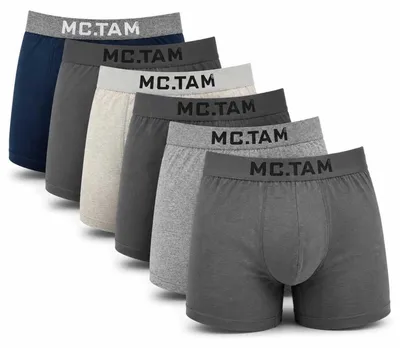 Produktbild von Boxershorts Herren 6er Pack Baumwolle Stretch – ohne Innenetikett – bequemer Komfortbund – atmungsaktiv Mix-3/XXL