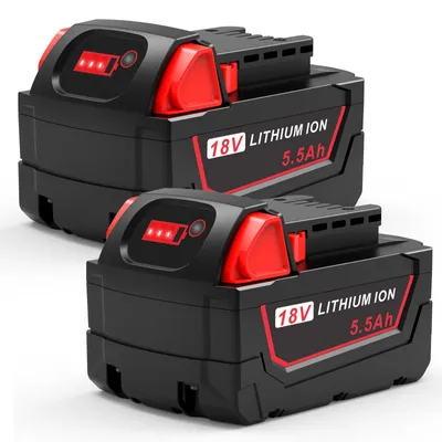 2er-Pack 18V 5,5Ah Akku für Milwaukee M18