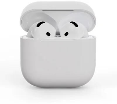 Immagine prodotto di Go Go Gadget – Adatto per Airpods 3 – Custodia in silicone – Custodia morbida – Custodia protettiva – Bianco