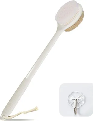 Produktbild von Rückenbürste Dusche mit langem Griff, Peelingbürste für abgestorbene Haut
