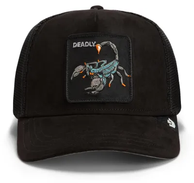 Obrázek produktu pro Čepice Goorin Bros. OG Trucker, model Core Mesh, materiál semiš, motiv skorpion, barva Void