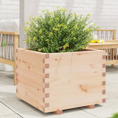 Produktbild von "Rabatt" Pflanzkübel modernem Design - Blumentopf/Pflanzkasten - 60x60x49,5 cm Massivholz Kiefer - Beete CC23423