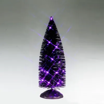 Produktbild von LEMAX - Black Bristle Tree With Purple Lights