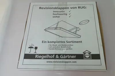 Produktbild von RUG Revisionstür / Revisionsklappe AluNova mit 500 X 500 X 12,5mm Gipskartoneinlage (Feuchtraum)