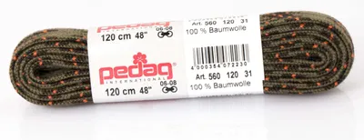 Produktbild von Pedag Trekking-Schnürsenkel 120 cm olivgrün gemustert