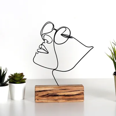 Image de Evila Originals, M-037, Objet décoratif, Noir, 17 x 31 x 3,5 cm