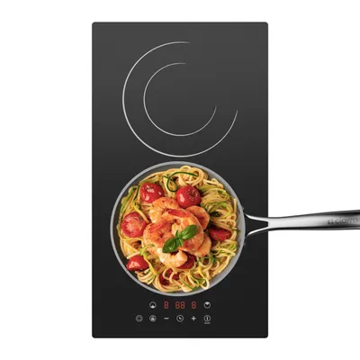 Obrázok produktu pre Elektrická varná doska CDV, 30 cm, sklokeramická, 2 zóny, 9 stupňov, dotykové ovládanie, 3200 W, CDVER322
