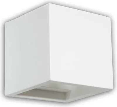 Produktbild von ISOLED 112164 Gips-Wandleuchte G9, würfelförmig