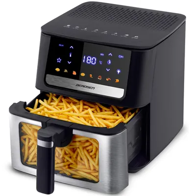 Heißluftfritteuse XL 6,5 l, 1700 W, 8 Programme, Touchscreen