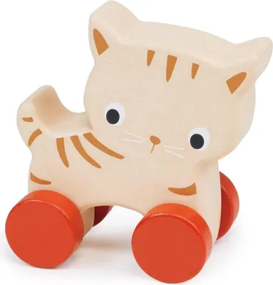 Immagine prodotto di Gattino di legno su ruote Mentari - colorato e resistente