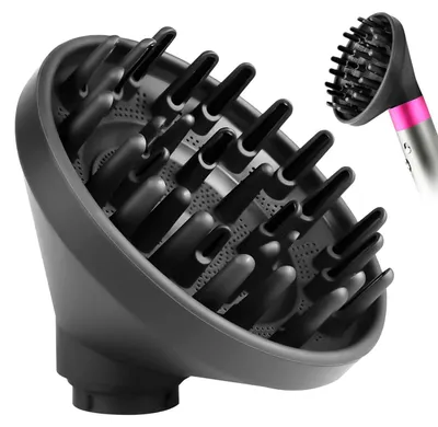 Image de Buse de diffusion pour Dyson Airwrap Styler, modèles HS05 et HS01, couleur gris foncé