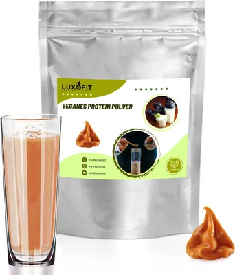Image de Caramel Protéines végétaliennes Poudre de protéines sans sucre 200 g