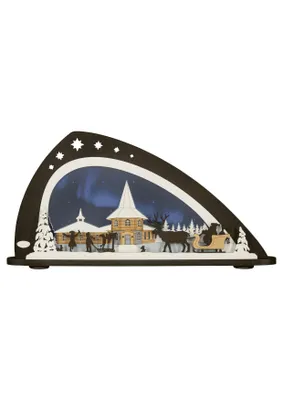 Obrázok produktu pre Sviečkový oblúk Vianoce pod polárnou žiarou LED osvetlenie ŠxVxH 66x33,8x6cm NOVINKA