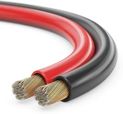 Produktbild von conecto 25m Lautsprecherkabel Lautsprecher Boxen Kabel 2x4,0mm² CCA rot/schwarz