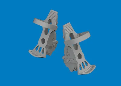 Produktbild von Eduard Accessories 624009 - 1:24 Bf 109G-5/6 rudder pedals PRINT for Airfix