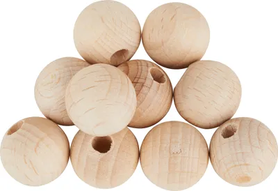 Produktbild von VBS Holzkugeln halbgebohrt "Ø 15 mm" 10 Stück